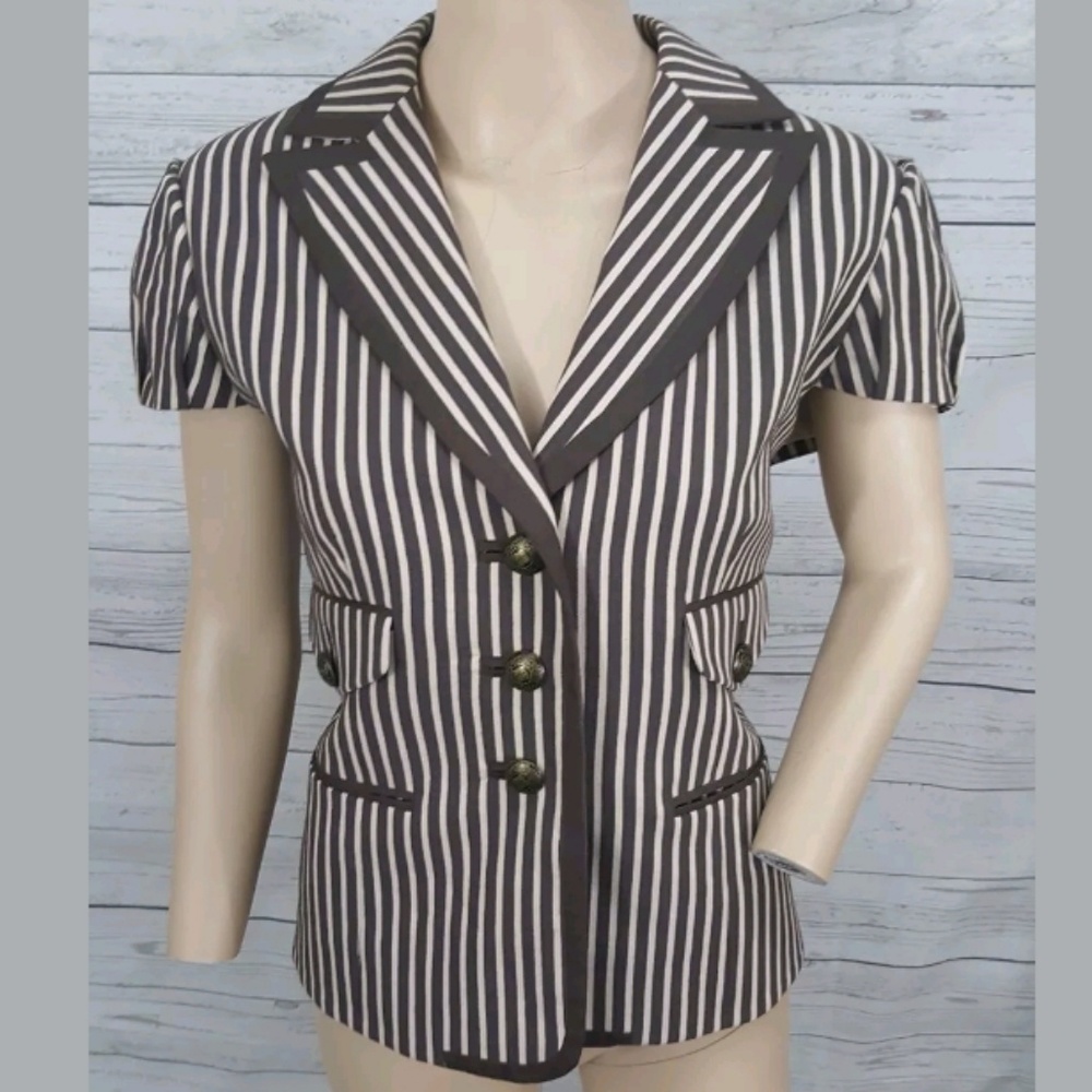 BCBGMaxazria cap sleeve blazer work career casual